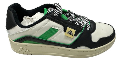 Zapatilla Urbana Kappa Authentic Kai 1 Blanco Negro Verde