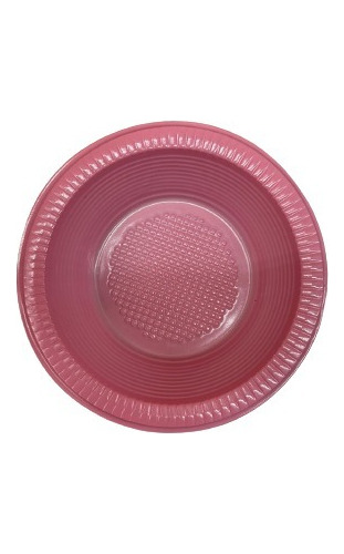 Prato Cumbuca Fundo 15cm Descartável (cores) - 200un Cor Rosa