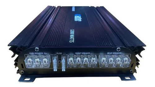 Imagen 2 de 4 de Amplificador Carbon 4 Canales 1200 Watts Clase A/b Ab6004et