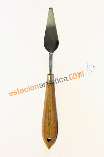 Espátula Artmate Metálica Con Mango De Madera - N° 14