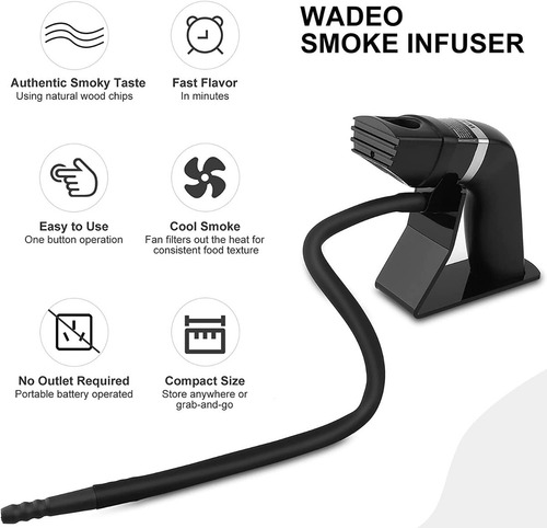 Imagen 7 de 9 de Pistola Ahumadora De Alimentos Con Accesorios Weightman