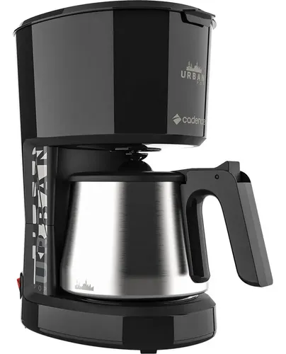 Cafeteira Cadence Urban Pop Inox CAF810 semi automática preta e a...