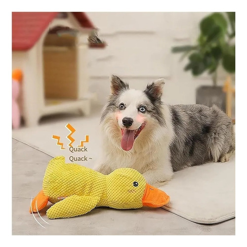 2pcs Juguete Chirriante Para Perro De Peluche Pato Masticar
