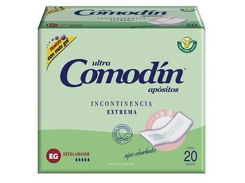 Comodin Aposito Incontinencia Extrema Extra Grande X 20 Uni.