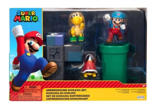Playset Diorama Super Mario Subterráneo  Jakks  Juguete     