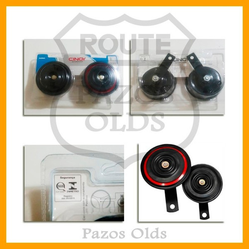 Par Buzina Paquerinha 12 V Homologada Nissan March Versa