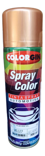 Tinta Spray Automotiva Rose Gold Colorgin 300ml 2 Unidades