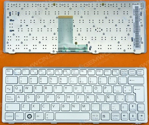 Teclado  Sony Vaio Vpc-w Vpc-w217  Español Plateado