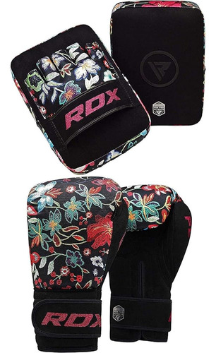 Juego De Almohadillas Y Guantes De Boxeo Para Mujer Rdx, Gua