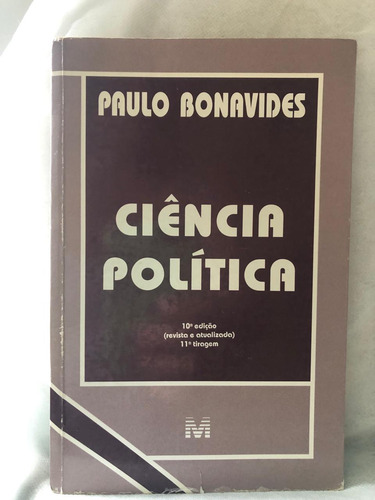 Livro Ciências Política - Paulo Bonavides [2002]
