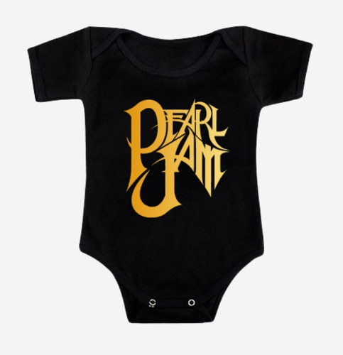 Body Bebé Pilucho Baby Rock Pearl- Jam Banda Pilucho Algodón