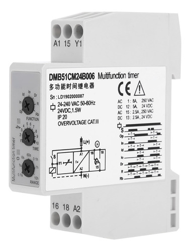 Relé Multivoltaje De 24 V Dc Y 24 A 240 V Ac 7