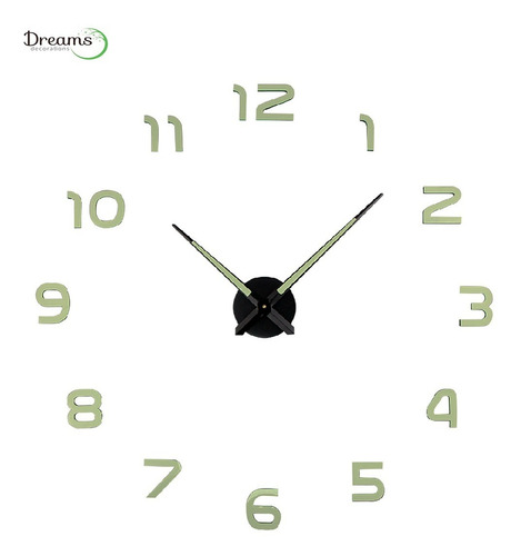 Reloj Para Pared Decorativo Números Luminosos T4202l