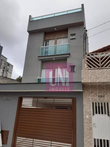 Cobertura Com 2 Dormitórios À Venda, 112 M² Por R$ 450.000,00 - Vila Metalúrgica - Santo André/sp - Co0879