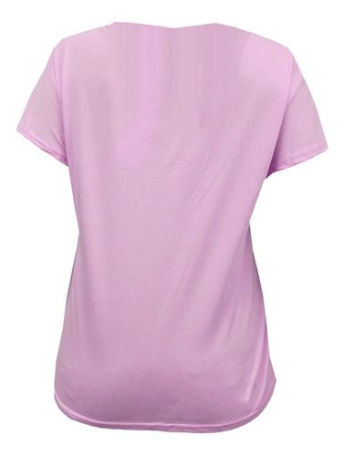 Imagen 2 de 3 de Franela Camisa Casual Unicolor Para Dama