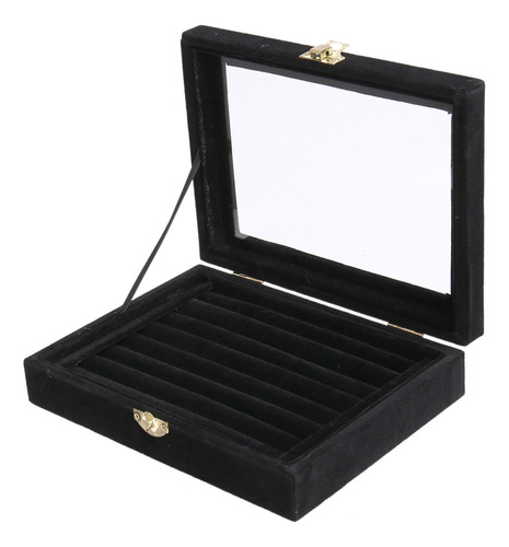 Caja Organizadora De Terciopelo Para Anillos Y Pendientes, D