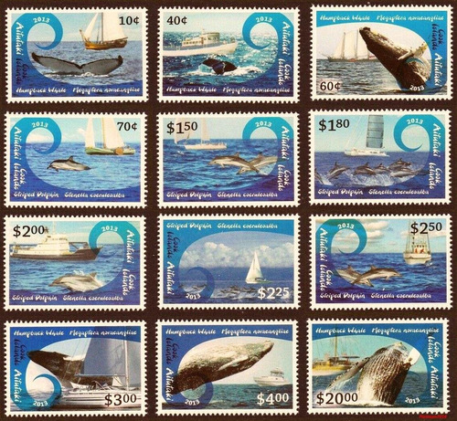 Fauna - Delfines - Ballenas - Aitutaki 2013 - Serie Mint