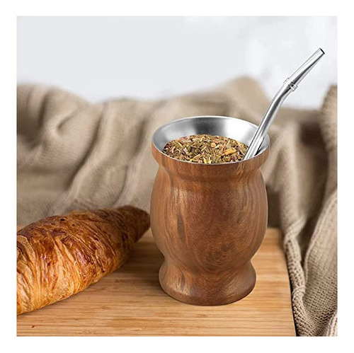 Taza De Té De Calabaza Yerba Mate Bombillas, 230 Ml