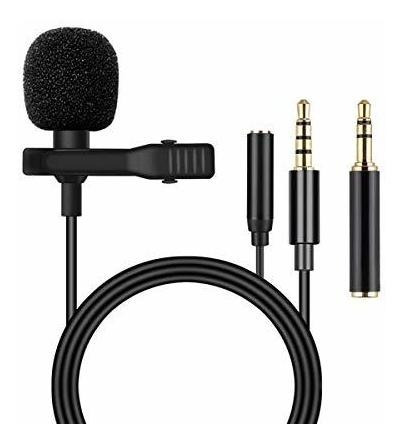 Lapel With Earphone Mini Condenser Clip On Mic For Tiktok