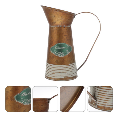 Maceta Vintage Retro De Hierro Forjado Para Interiores