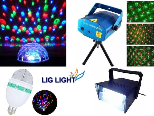 Kit Festa Iluminação Dj Balada Jogo De Luz Pronta Entrega