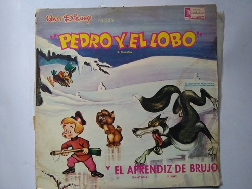Lp Pedro Y El Lobo Y El Aprendiz De Brujo Walt Disney