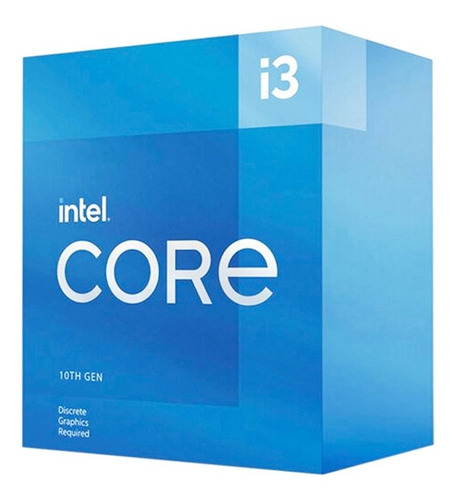 Procesador gamer Intel Core i3-10105 BX8070110105 de 4 núcleos y 4.4GHz de frecuencia con gráfica integrada