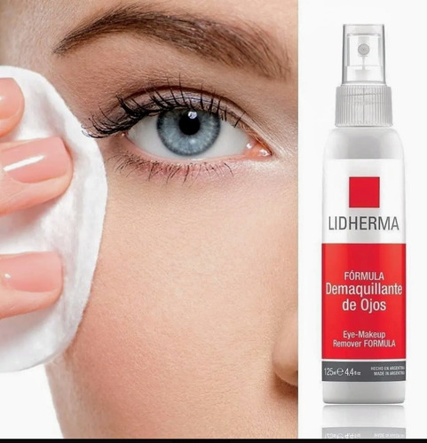 Fórmula Desmaquillante De Ojos Lidherma 125ml. Sin Enjuague.
