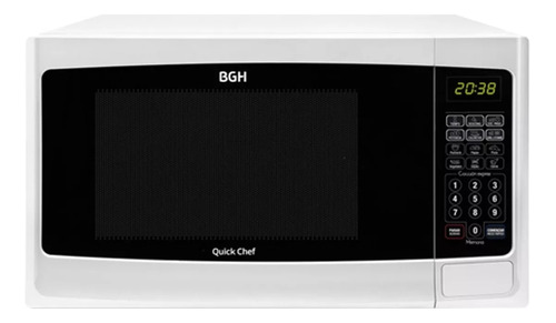 Microondas Grill Bgh Quick Chef B228db9 Blanco 28lts 