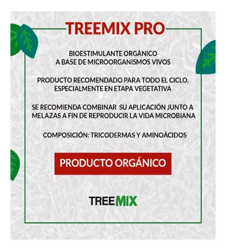 Treemix Pro 45 Ml Fertilizante Trichodermas + Aminoacidos