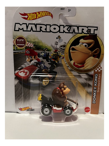 Diecast Hot Wheels Mario Kart Donkey Kong - Kart Estándar