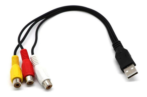 Usb Macho A 3rca Hembra Video Av A / V Convertidor De Cable