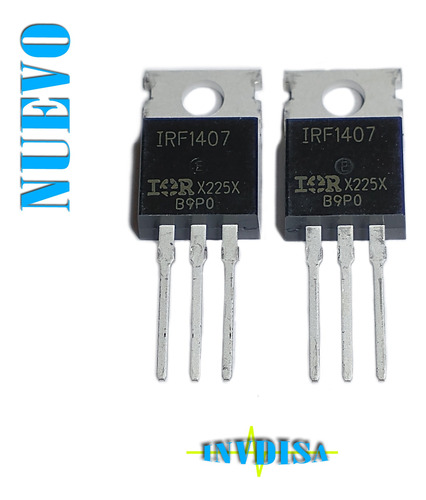 4pzas Transistor Mosfet Irf1407 Original 75v 130a -n U E V O