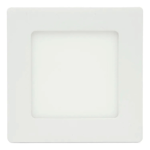 Plafón Led Superficial Cuadrado 6w Luz Cálida / Fría