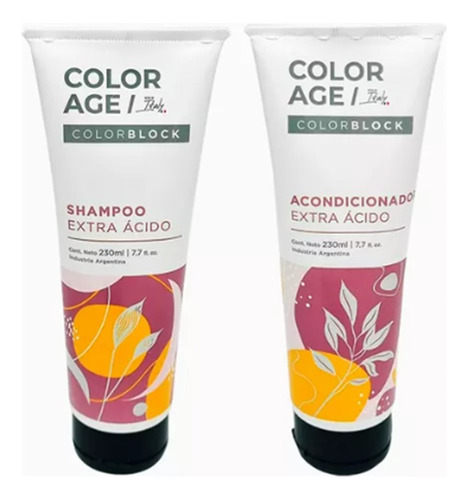 Color Age Kit Extra Ácido Shampoo + Acondicionador X230ml