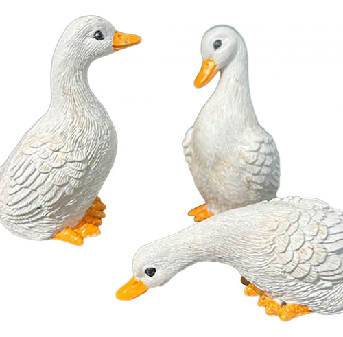 *para 3 Pçs Estátuas De Pato Decoração Para Casa Decorações