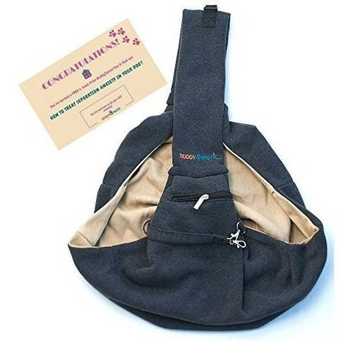 Pet Sling Carrier Dog Bag | Correa Ajustable Y Bolsillo | Re