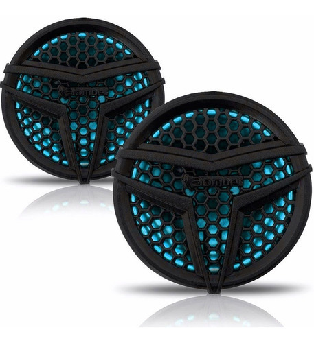 Par Mini Tweeter Bomber Bl10 120w Azul Piezoelétrico Som