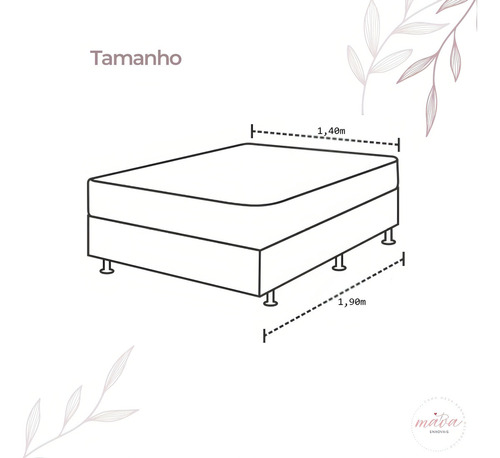 Saia Box Para Cama Casal Padrão Franzida - Cor Branco