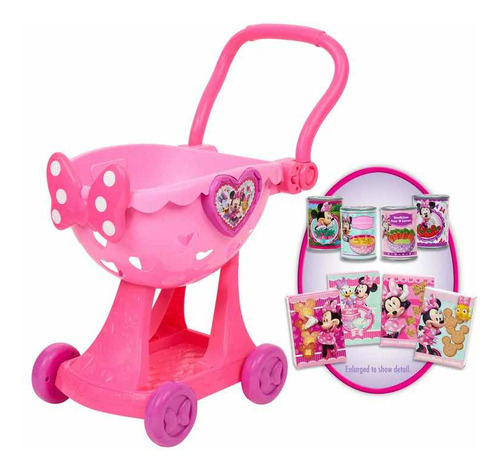 Carrito De Compras De Juguete Con 8 Piezas De Mimi Mouse