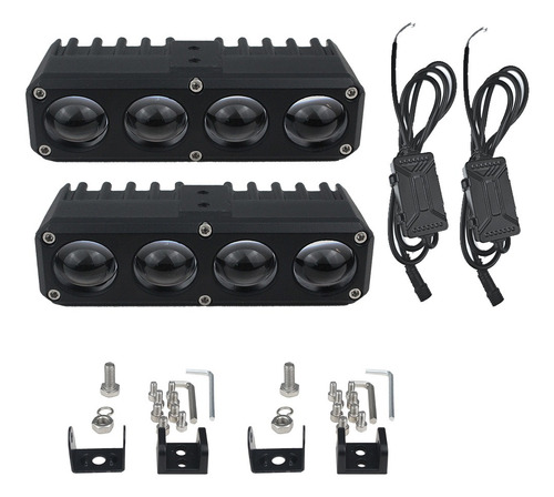 Faros Lupas Led Laser Exploradora Auto Moto 100w 32000lm U40 Blanco/blanco