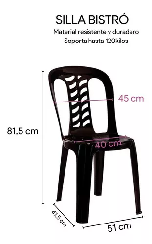 Tercera imagen para búsqueda de silla pvc