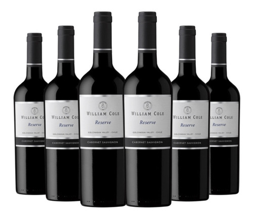 6 Vinos William Cole Reserva Cabernet Sauvignon