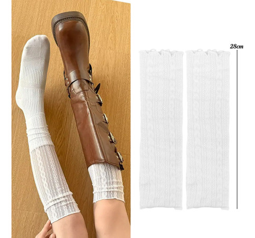 Calcetines Largos De Encaje Para Mujer, Calcetines Hasta La