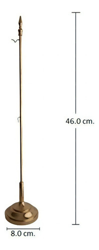 Asta Para Bandera De Escritorio Base De Laton Fundido