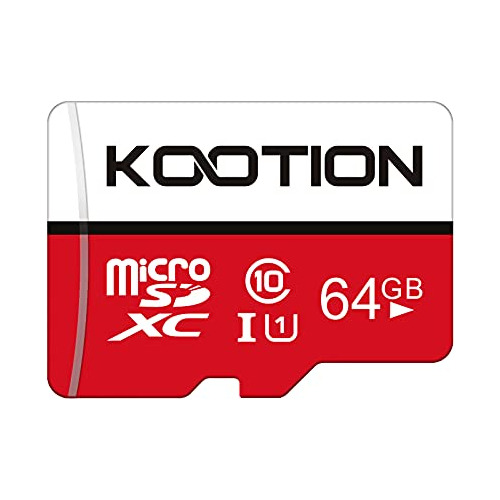 Kootion 64gb Micro Sd Card Class 10 Tf Card Uhs-1 Microsdxc