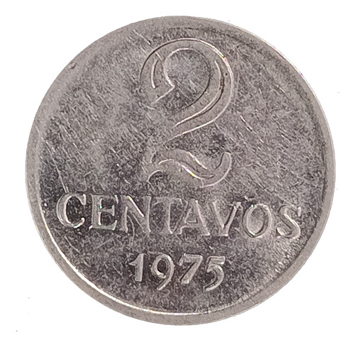 Brasil 2 Centavos 1975 Excelente Km 576.2
