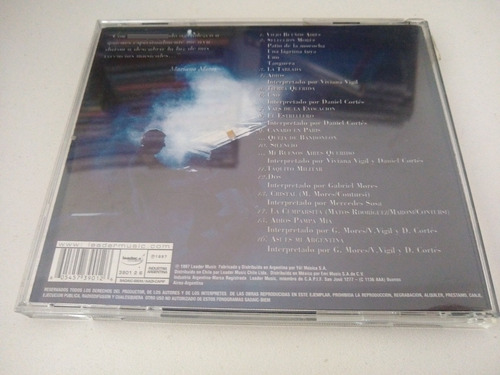 Mariano Mores - Grandes Éxitos En Vivo - Cd Tango (Usado)