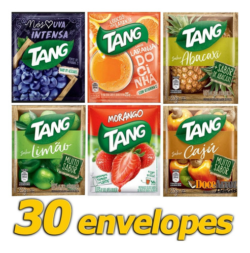 Suco Tang Atacado 02 Caixas - 30 Envelopes Com 25g Cada Env