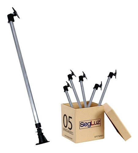Imagem 1 de 10 de Kit 5 Suporte Câmera Segurança Cftv Infra Sensor Iva 1,5m
